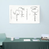 Moderne Script Bruiloft Feest Welkom Spandoek (Beurs)
