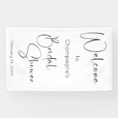 Moderne Script Bruiloft Feest Welkom Spandoek (Horizontaal)