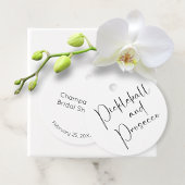 Moderne Script Bruiloft Pickleball & Prosecco Bedankjes Labels
