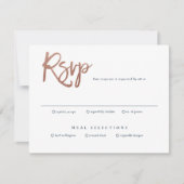 Moderne script bruiloft RSVP kaart (Voorkant)