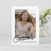 MODERNE SCRIPT CALLIGRAFIE AFSOLUTIE | AFSCHEID AANKONDIGING (Staand voorkant)