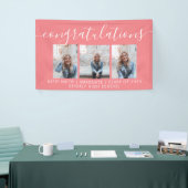 Moderne Script Calligraphy 3 Photo Afstuderen Bann Spandoek (Beurs)