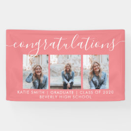 Moderne Script Calligraphy 3 Photo Afstuderen Bann Spandoek