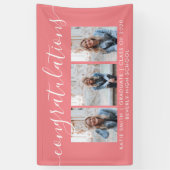 Moderne Script Calligraphy 3 Photo Afstuderen Bann Spandoek (Verticaal)