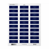 Moderne Script Chic Toekomstige MENEER en MEVROUW Etiket (Full Sheet)