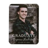 Moderne Script Class of 2022 Afstuderen Photo Magneet (Verticaal)
