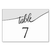 Moderne Script Colorblock Any Number Wedding Kaart (Voorkant)