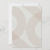 Moderne Script Concentric Arches Graduation Party Kaart (Achterkant)