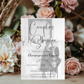 Moderne Script Couples Douche Foto Kaart