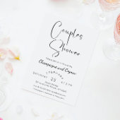 Moderne Script Couples Shower Kaart
