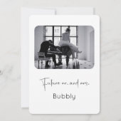 Moderne Script Couples Shower Kaart (Achterkant)