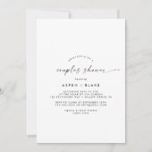 Moderne Script Couples Shower Kaart (Voorkant)