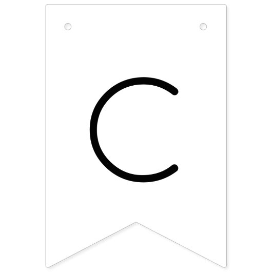 Moderne Script Couples Shower Vlaggetjes (Tweede vlag)