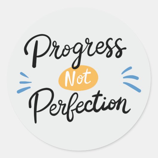Moderne Script Cute Mental Health Sticker (Voorkant)