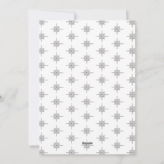 Moderne script dankbaar fotovakantie feestdagenkaart (Achterkant)