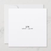 Moderne Script De Nacht Voor De Proefavond Bedankkaart (Achterkant)