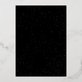 Moderne script drie foto's goud save the date folie uitnodiging (Achterkant)