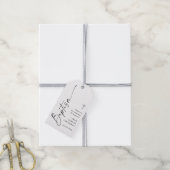 Moderne Script Eenvoudige Doop Dank Je Favoriet Cadeaulabel (Met Touw)