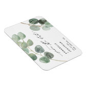 Moderne script elegant  niet-fotoeucalyptus magneet (Rechterzijde)