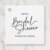 Moderne Script Elegante Handgeschreven Bruidsmeisj Bedankjes Labels (Voorkant)