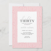 Moderne script en geometrische 30e verjaardagfoto (Achterkant)