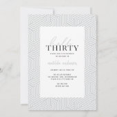 Moderne script en geometrische 30e verjaardagfoto (Achterkant)