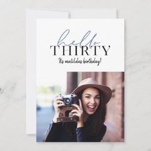 Moderne script en geometrische 30e verjaardagfoto