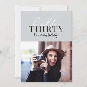 Moderne script en geometrische 30e verjaardagfoto