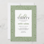 Moderne script en geometrische 30e verjaardagfoto (Achterkant)