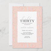 Moderne script en geometrische 30e verjaardagfoto (Achterkant)