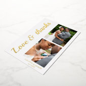 Moderne script folie trouw dank je kaart (Gedraaid)