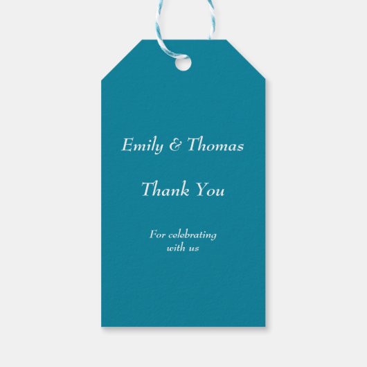 Moderne script foto engagement cadeaulabel (Achterkant)