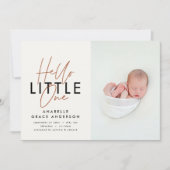 Moderne script foto hallo kleine (Voorkant)