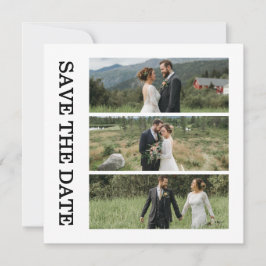 Moderne Script Foto Huwelijk Save The Date