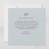 Moderne Script Foto Huwelijk Save The Date (Achterkant)