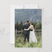 Moderne Script Foto Huwelijk Save The Date (Achterkant)