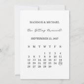 Moderne Script Foto Huwelijk Save The Date Kaart (Achterkant)
