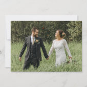 Moderne Script Foto Huwelijk Save The Date Kaart (Achterkant)
