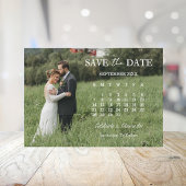 Moderne Script Foto Huwelijk Save The Date Kaart