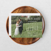 Moderne Script Foto Huwelijk Save The Date Kaart