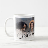 Moderne Script Foto Zusters Cadeau Koffiemok (Links)