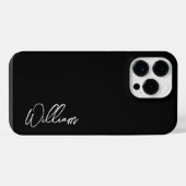Moderne script gepersonaliseerde naam Case-Mate iP iPhone Hoesje (Achterkant horizontaal)
