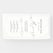 Moderne script gereserveerde stoel Ter nagedachten Spandoek (Horizontaal)