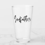 Moderne Script Godfather Datum Glas (Voorkant)