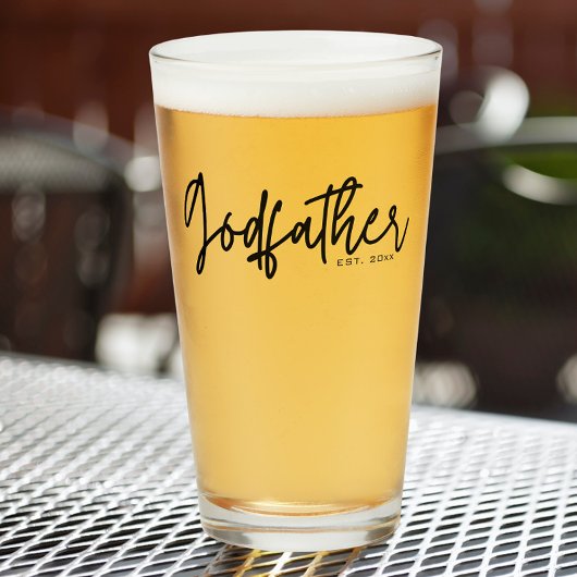 Moderne Script Godfather Datum Glas