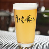 Moderne Script Godfather Oprichtingsdatum Glas