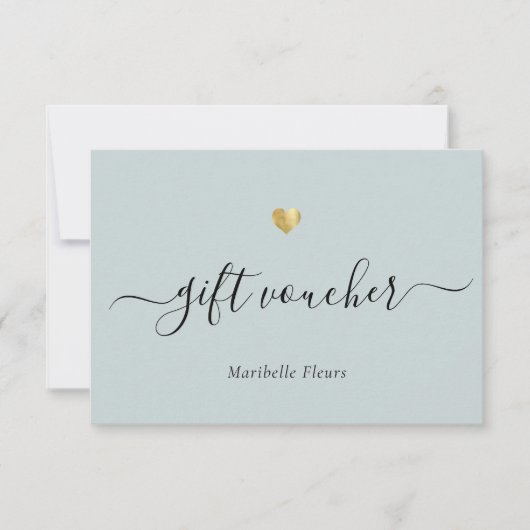 Moderne Script Gold Logo Cadeaubonnen Certificaat (Voorkant)