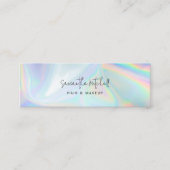 Moderne Script Hair Stylist Beauty Salon Eigenaar Mini Visitekaartje (Voorkant)