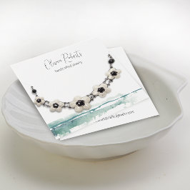 Moderne Script Hanger Armband Displaykaart Visitekaartje