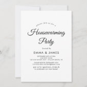 Moderne Script Housewarming Party Uitnodiging (Voorkant)